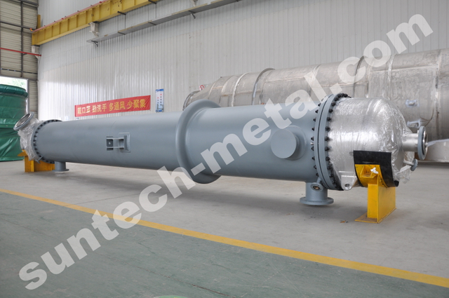 Condensador de acero de titanio de metal revestido SB265 Gr70