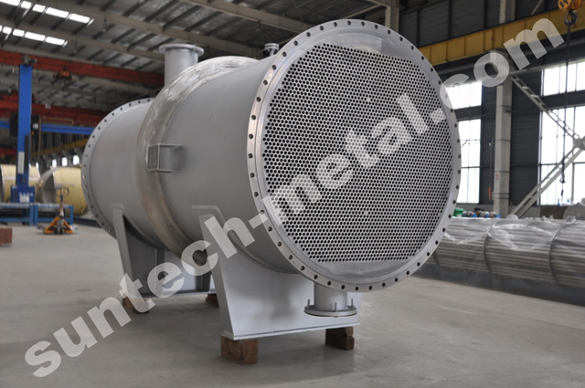 Calentador SB265 Gr.2 516 Gr70 con revestimiento de titanio y acero